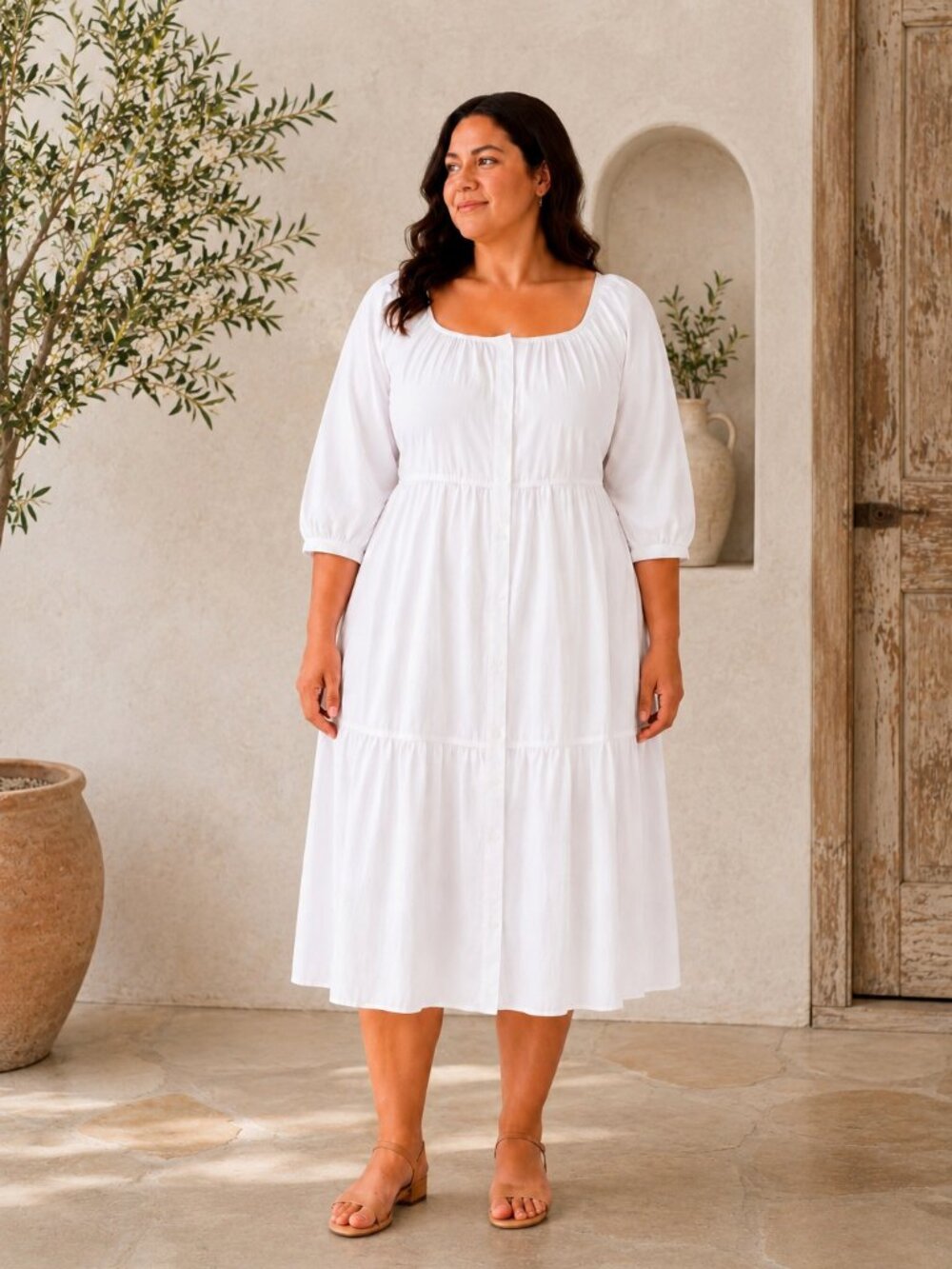 New White Dress Milkmaid Whimsical Romantic Ren Faire Cottagecore  Y2K Comfy